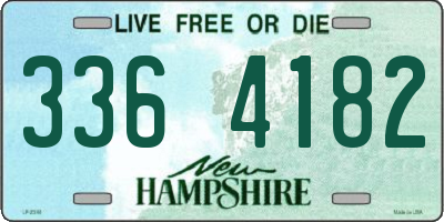 NH license plate 3364182