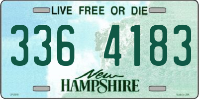 NH license plate 3364183