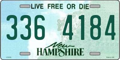 NH license plate 3364184