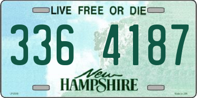 NH license plate 3364187