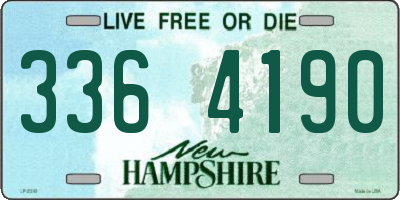 NH license plate 3364190