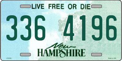 NH license plate 3364196