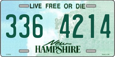 NH license plate 3364214