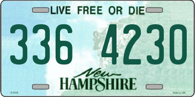 NH license plate 3364230