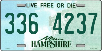 NH license plate 3364237