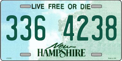 NH license plate 3364238