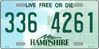 NH license plate 3364261