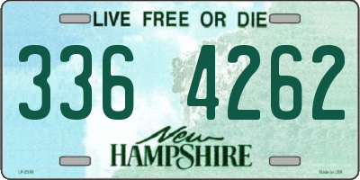NH license plate 3364262