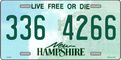 NH license plate 3364266