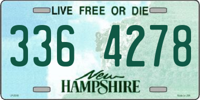 NH license plate 3364278