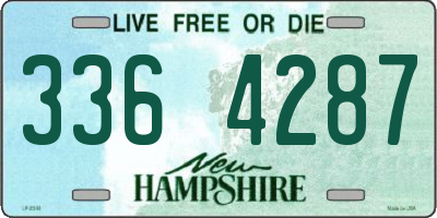 NH license plate 3364287