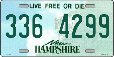 NH license plate 3364299