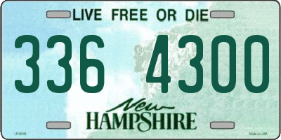 NH license plate 3364300