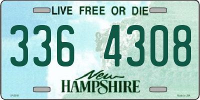 NH license plate 3364308