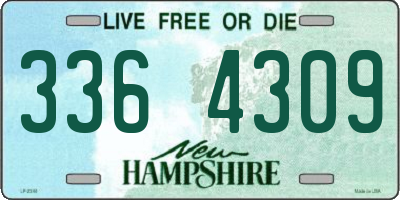 NH license plate 3364309