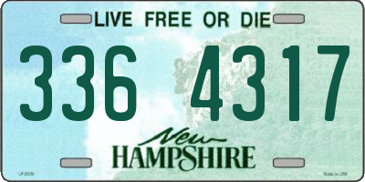 NH license plate 3364317