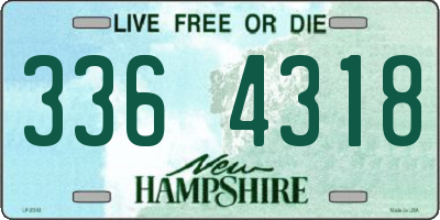 NH license plate 3364318