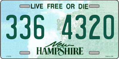 NH license plate 3364320