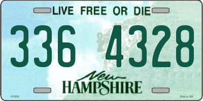 NH license plate 3364328