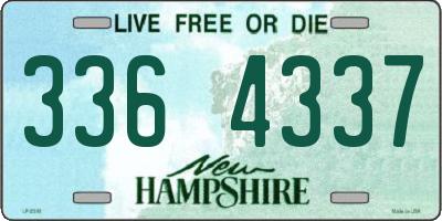 NH license plate 3364337