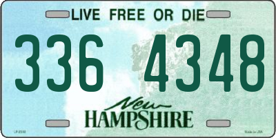 NH license plate 3364348
