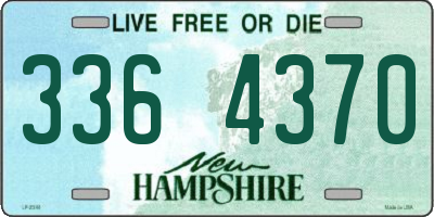 NH license plate 3364370
