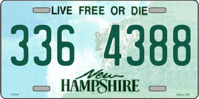NH license plate 3364388