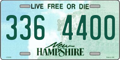 NH license plate 3364400