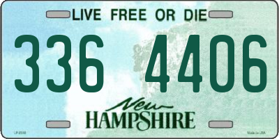 NH license plate 3364406
