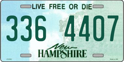NH license plate 3364407