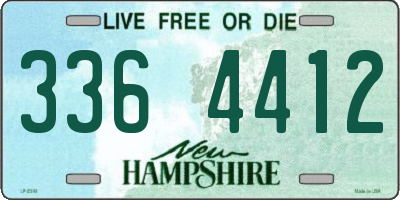 NH license plate 3364412