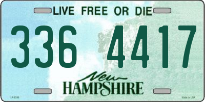 NH license plate 3364417