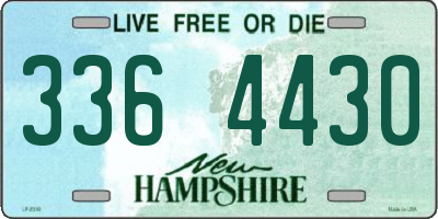NH license plate 3364430