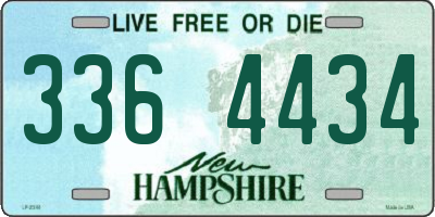 NH license plate 3364434