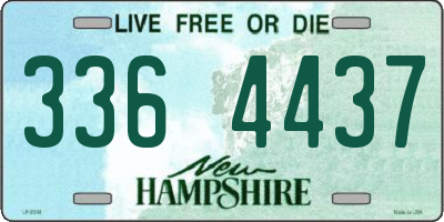 NH license plate 3364437