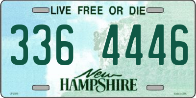 NH license plate 3364446