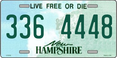 NH license plate 3364448