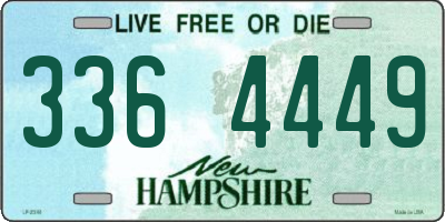 NH license plate 3364449