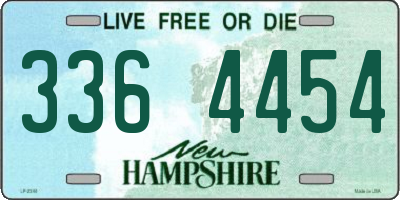 NH license plate 3364454