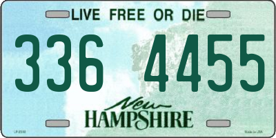 NH license plate 3364455