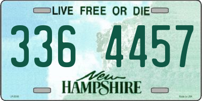 NH license plate 3364457