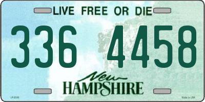 NH license plate 3364458