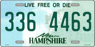 NH license plate 3364463