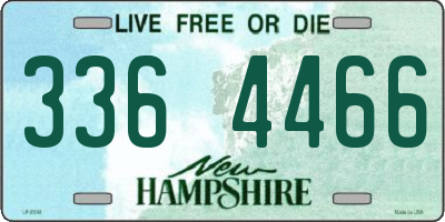 NH license plate 3364466