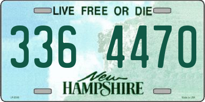 NH license plate 3364470