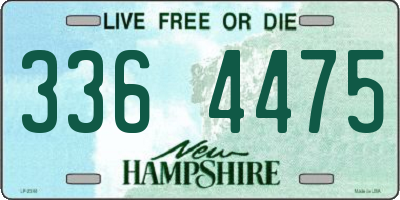 NH license plate 3364475