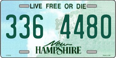 NH license plate 3364480