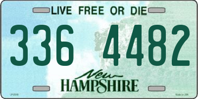 NH license plate 3364482