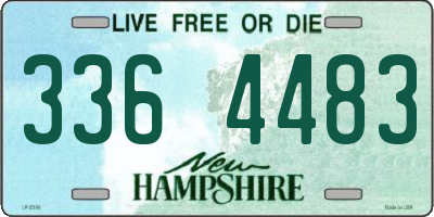 NH license plate 3364483