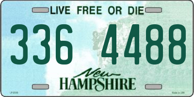 NH license plate 3364488